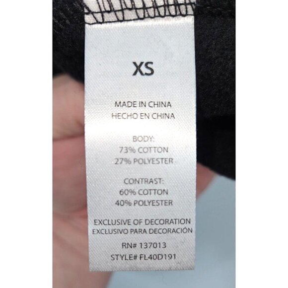 Wildfox Harlequin Heart Fifi Sweatshirt Black Womens Sz XS Oversized Sequins NEW - Picture 10 of 13